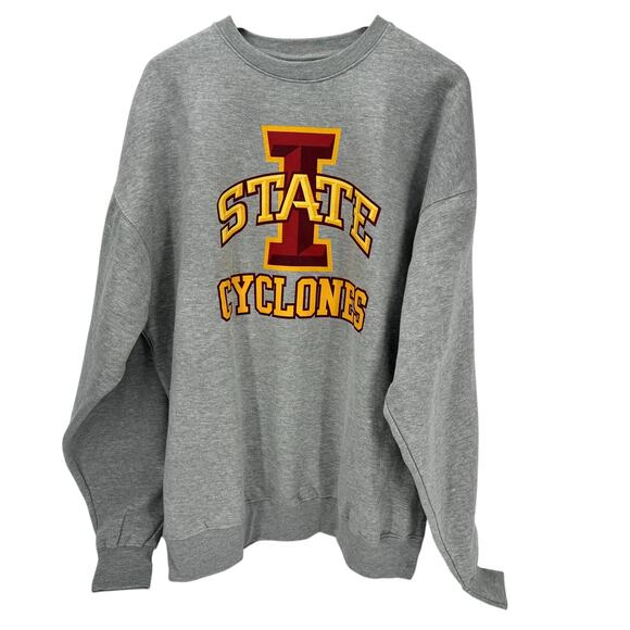 Iowa State Cyclones Sweatshirt Mens 2XL Gray Pullover Long Sleeve Campus One - Picture 1 of 6